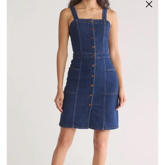 Oat New York Denim Dress Size 12 - Picture 1 of 11